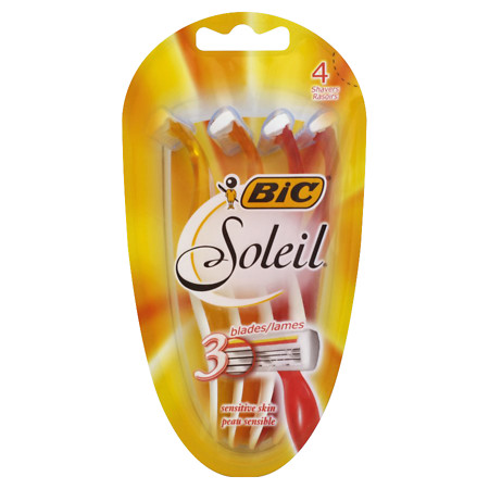 BIC Soleil Triple Blade Shavers for Women - 4 ea