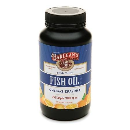 Barlean's Organic Oils Fresh Catch Fish Oil Omega-3 EPADHA 1000mg Softgels Orange - 250 ea