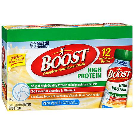 Boost High Protein Complete Nutritional Drink Very Vanilla - 8 oz.