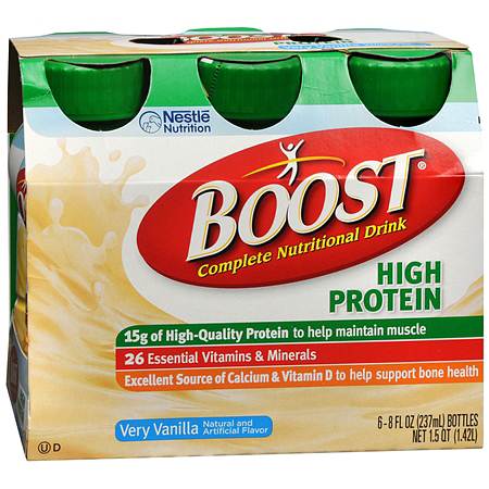 Boost High Protein Complete Nutritional Drink Very Vanilla - 8 oz.