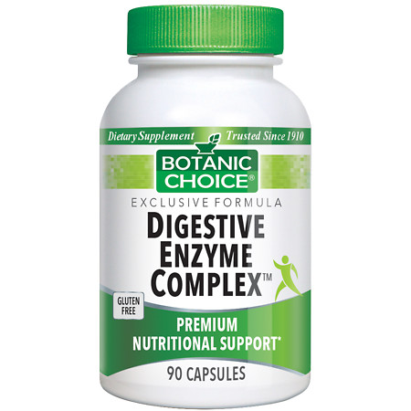 Botanic Choice Digestive Enzyme Complex Dietary Supplement Capsules - 90 ea.