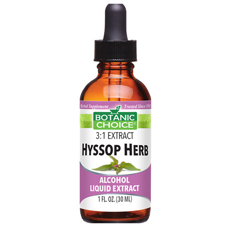 Botanic Choice Hyssop Herb Herbal Supplement Liquid - 1 oz.