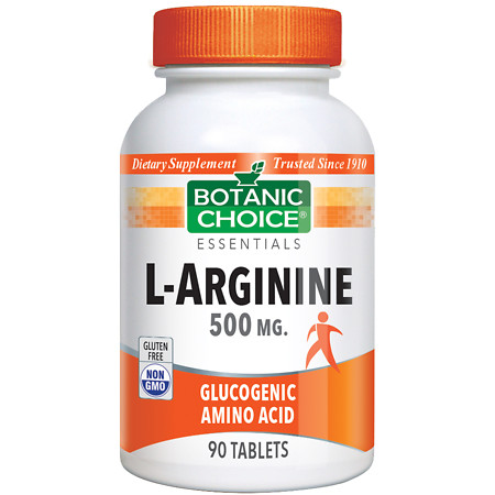 Botanic Choice L-Arginine 500 mg Dietary Supplement Tablets - 90 ea.
