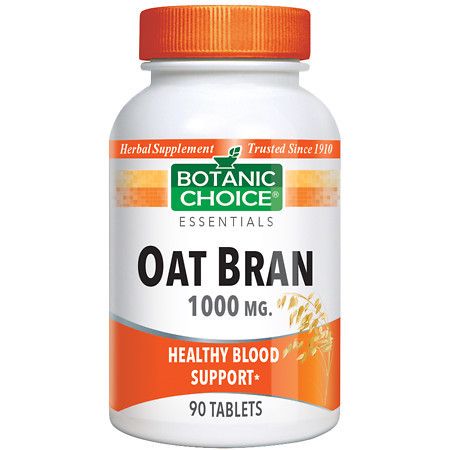Botanic Choice Oat Bran 1000 mg Herbal Supplement Tablets - 90 ea.