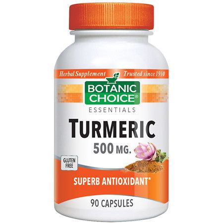 Botanic Choice Turmeric 500 mg Herbal Supplement Capsules - 90 ea.