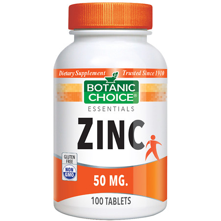 Botanic Choice Zinc 50 mg Dietary Supplement Tablets - 100 ea.