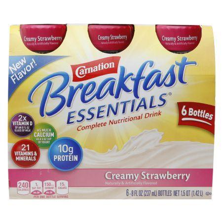 Carnation Breakfast Essentials Complete Nutritional Drink Creamy Strawberry - 8 oz.
