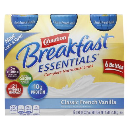 Carnation Breakfast Essentials Complete Nutritional Drink French Vanilla - 8 oz.