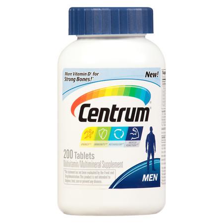 Centrum Men, Complete MultivitaminMultimineral Supplement Tablet - 200 ea