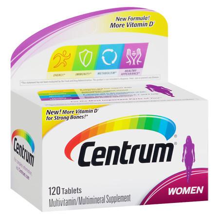 Centrum Women, Complete MultivitaminMultimineral Supplement Tablet - 120 ea