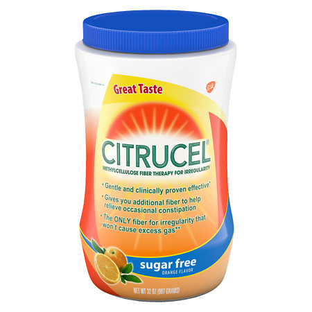 Citrucel Sugar Free Methylcellulose Fiber Therapy for Regularity Orange - 32 oz.