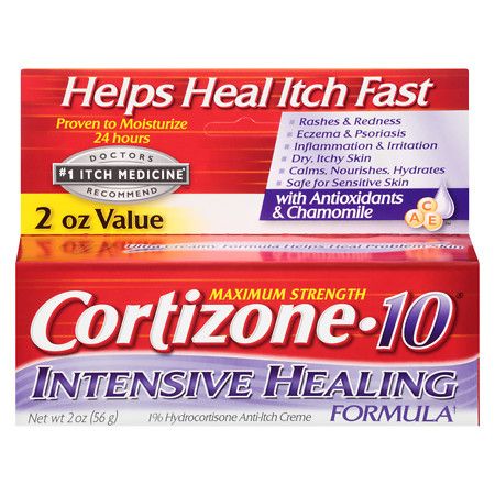 Cortizone 10 Intensive Healing Formula 1% Hydrocortisone Anti-Itch Creme - 2 oz.
