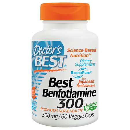 Doctor's Best Best Benfotiamine, 300mg, Veggie Caps - 60 ea