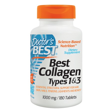 Doctor's Best Best Collagen Types 1 & 3, 1000mg, Tablets - 180 ea