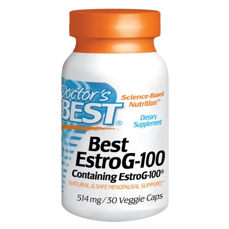 Doctor's Best Best EstroG-100, Menopausal Support, 514mg, Veggie Caps - 30 ea