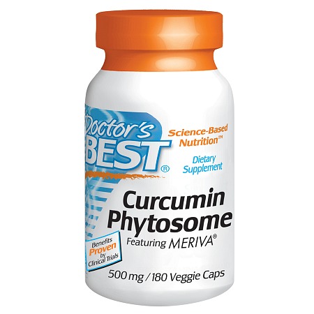 Doctor's Best Curcumin Phytosome 500 mg, Veggie Caps - 180 ea