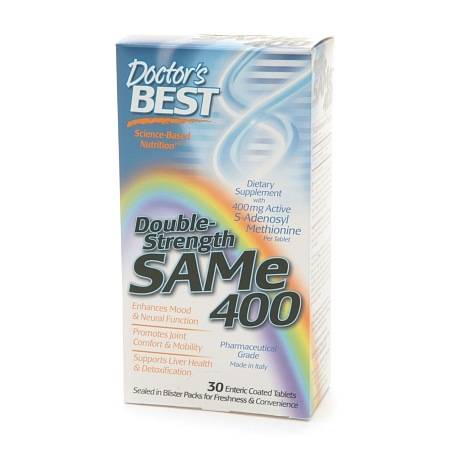 Doctor's Best Double-Strength SAMe 400, Enteric Coated Tablets - 30 ea