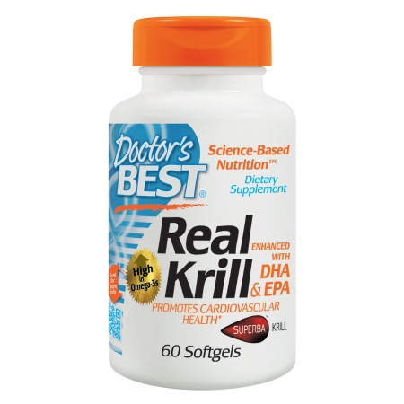 Doctor's Best Real Krill Enhanced with DHA & EPA, Softgels - 60 ea