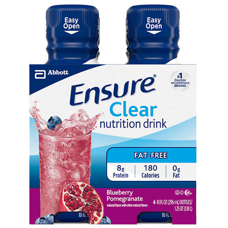 Ensure Active Ensure Clear Nutrition Drink Blueberry Pomegranate - 10 oz.