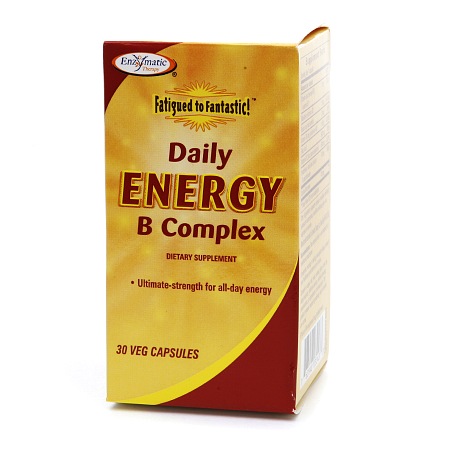 Enzymatic Therapy Fatigued to Fantastic! Daily Energy B Complex, Vegetarian Capsules - 30 ea