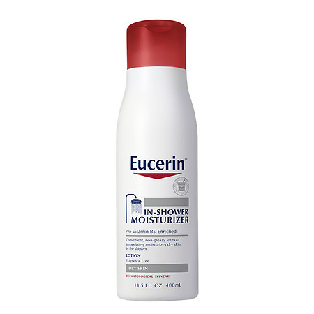 Eucerin In-Shower Moisturizer Body Lotion for Dry Skin Fragrance Free - 13.5 oz.