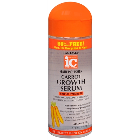 Fantasia IC Hair Polisher Carrot Growth Serum - 6 oz.