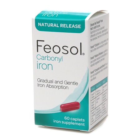 Feosol Iron Supplement Caplets - 60 ea