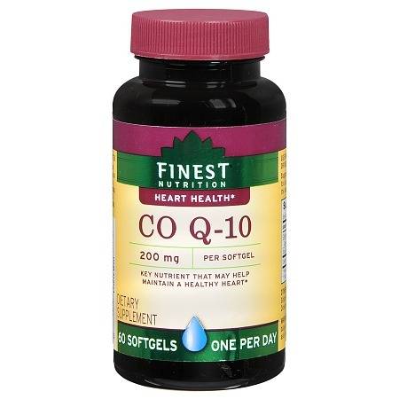 Finest Nutrition Co Q-10 200 mg Dietary Supplement Softgels - 60 ea