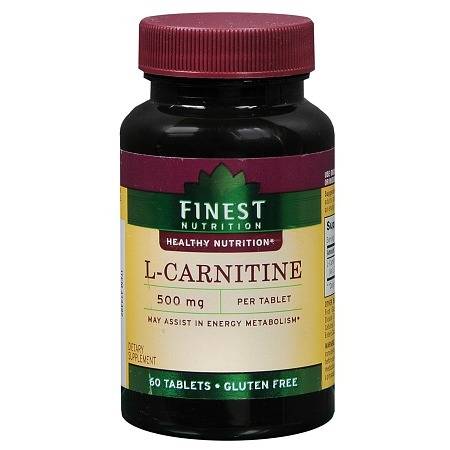 Finest Nutrition L-Carnitine 500 mg Dietary Supplement Tablets - 60 ea