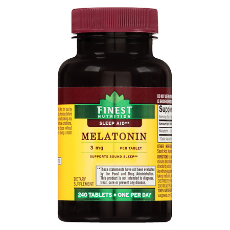 Finest Nutrition Melatonin 3 mg Tablets - 240 ea