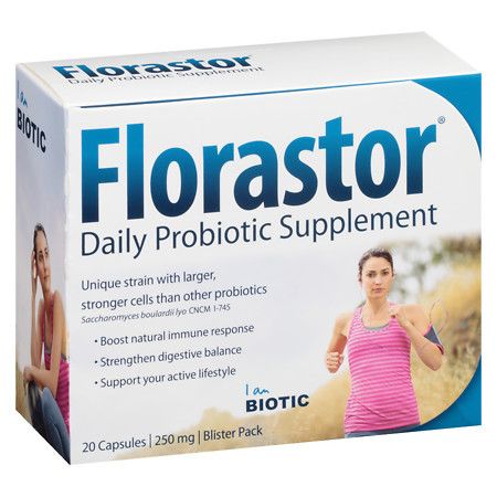 Florastor Daily Probiotic Supplement Capsules - 20 ea