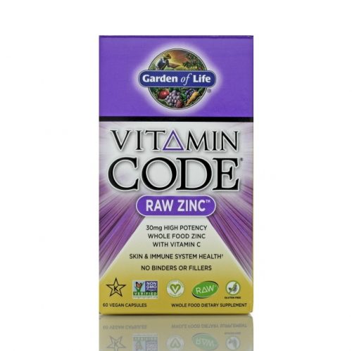 Garden of Life Vitamin Code RAW Zinc, 60 count