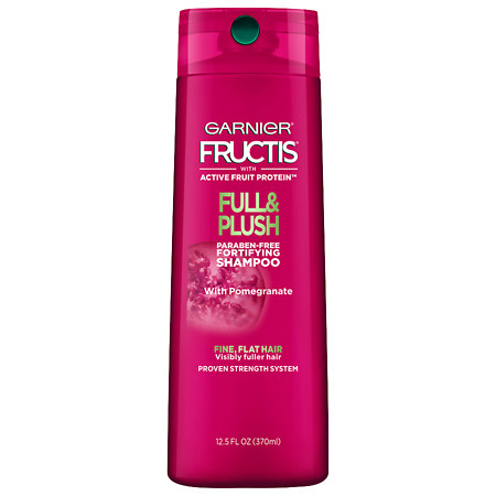 Garnier Fructis Full & Plush Fortifying Shampoo for Fine and Flat Hair - 12.5 oz.