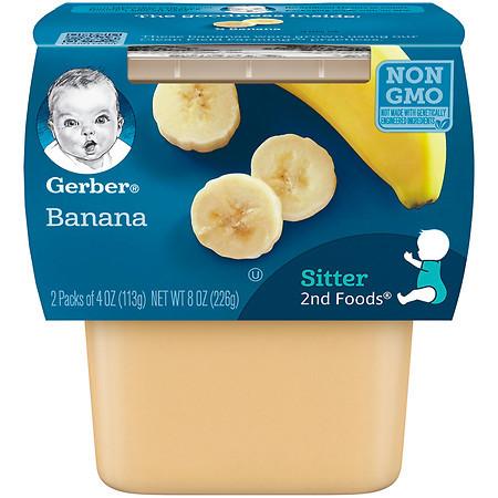Gerber 2F Puree Tub Bananas - 4 oz.