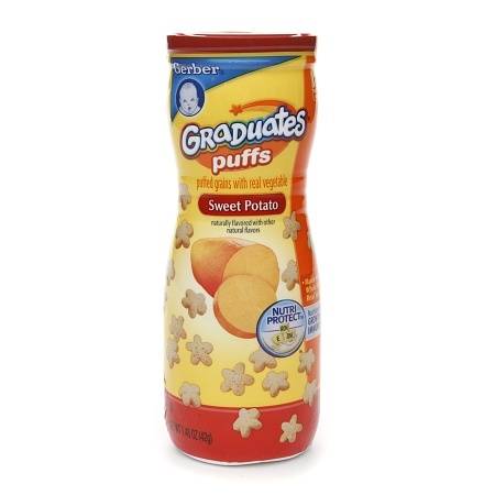 Gerber Graduates Puffs Cereal Snack Sweet Potato - 1.48 oz.
