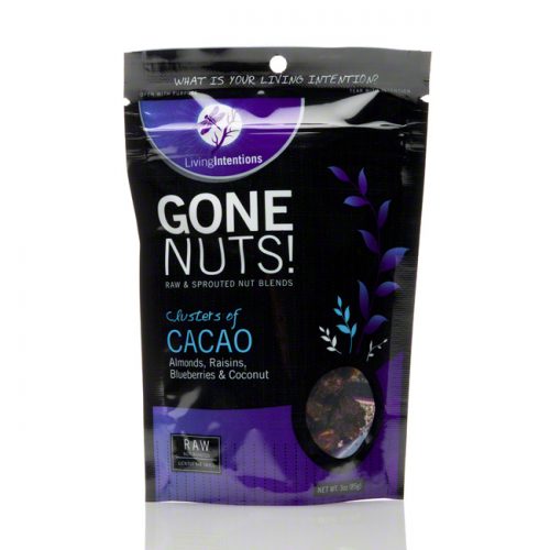 Gone Nuts! Cacao Almonds, Raisins, Blueberries and Coconut Clusters, 3 oz