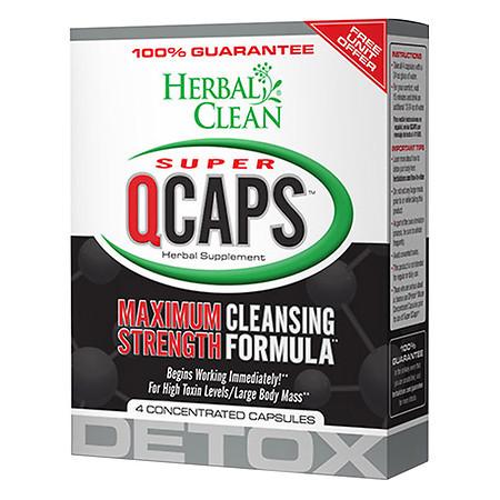 Herbal Clean Super QCaps, Extra Strength Cleansing Capsules - 4 ea