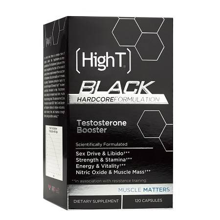 HighT Black Hardocre Testosterone Booster, Capsules - 120 ea