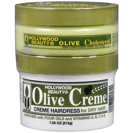 Hollywood Beauty Olive Cholesterol & Olive Creme - 7.5 oz.