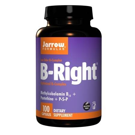 Jarrow Formulas B-Right, Low Odor B-Complex, Capsules - 100 ea