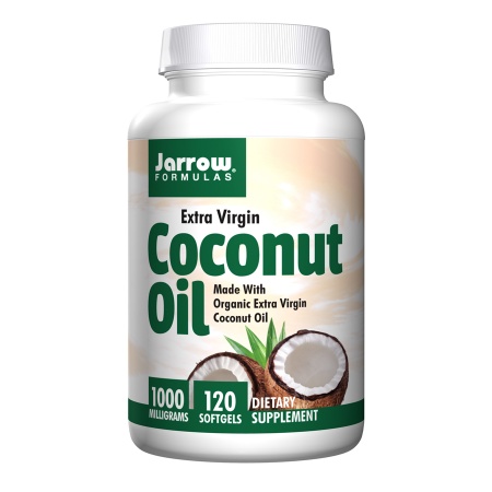 Jarrow Formulas Extra Virgin Coconut Oil, 1000mg, Softgels - 120 ea