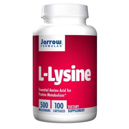 Jarrow Formulas L-Lysine 500, Capsules - 100 ea
