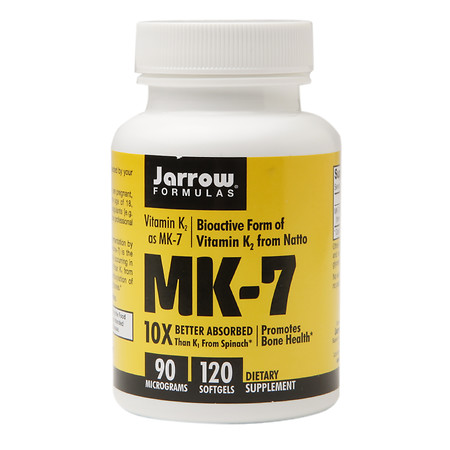 Jarrow Formulas MK-7 90mcg Bioactive Form of Vitamin K2 - 120 ea
