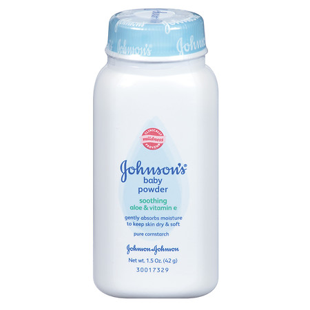 Johnson's Baby Baby Powder with Pure Cornstarch, Soothing Aloe & Vitamin E - 1.5 oz.