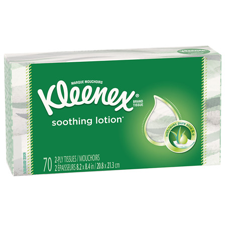 Kleenex Facial Tissues with Lotion - 70 sh