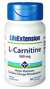 L-Carnitine, 500 mg, 30 vegetarian capsules