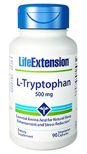 L-Tryptophan, 500 mg, 90 vegetarian capsules.