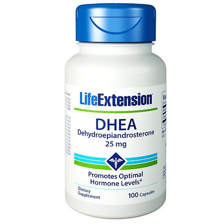 Life Extension DHEA 25mg, Capsules - 100 ea
