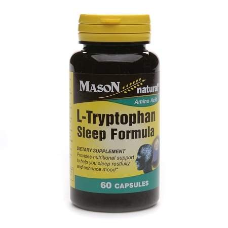 Mason Natural L-Tryptophan Sleep Formula, Capsules - 60 ea