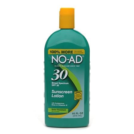 NO-AD Sunscreen Lotion, SPF 30 - 16 fl oz